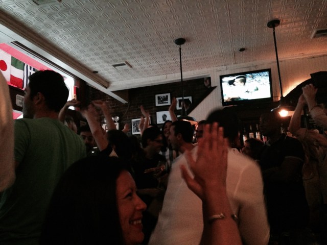 Watching the Argentina v Bosnia-Herzegovina game