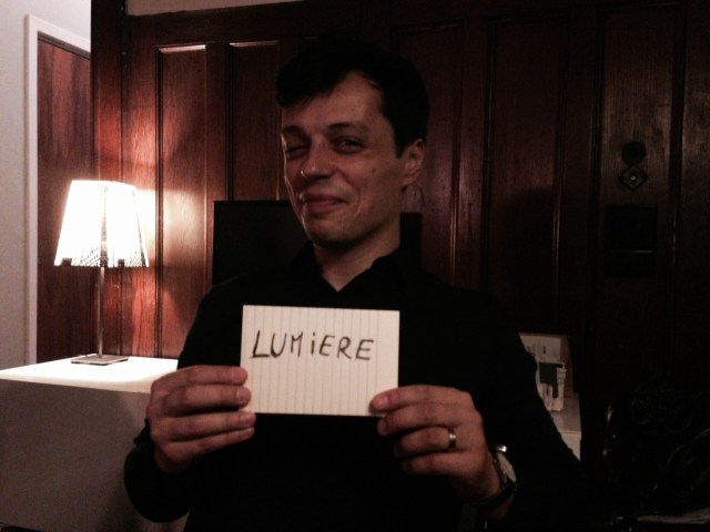 Thomas' favorite word: lumiere
