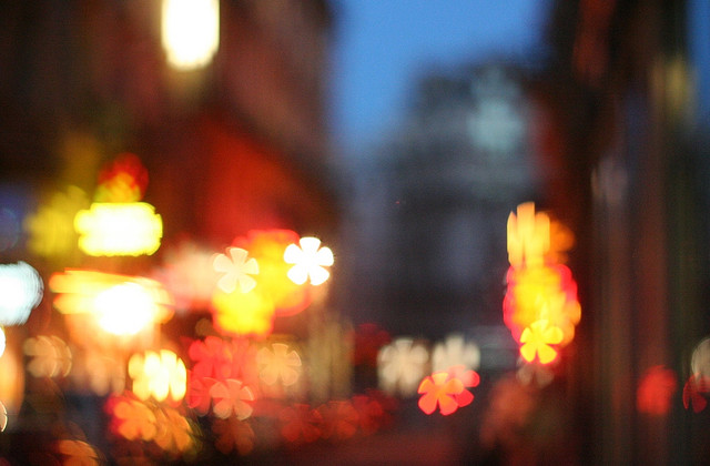 blurred stars in paris