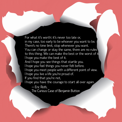 benjamin button quote