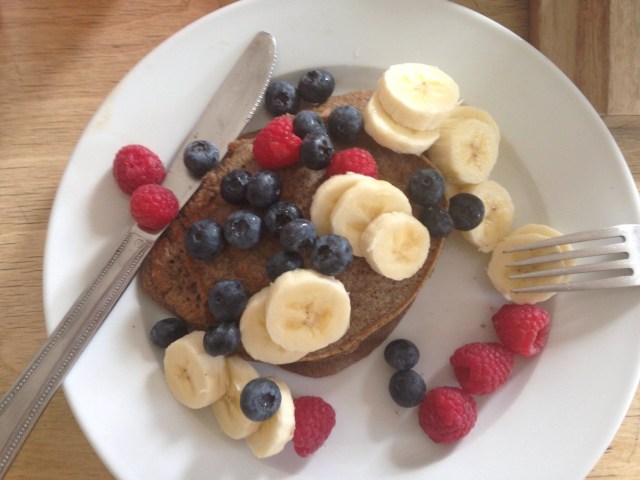 berry buckwheat pancakes