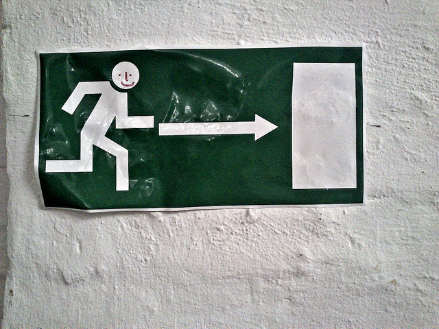 man running towards the weekend